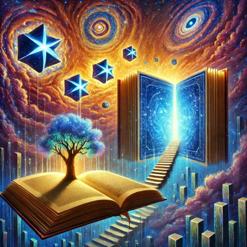 Gateway of Imagination – Surreal Cosmic Fantasy Painting